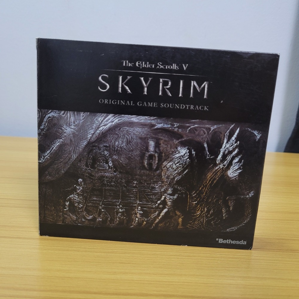 The Elder Scrolls V Skyrim Original Soundtrack 4 CD Set Signed by Jeremy Soule